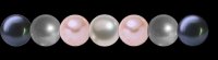 Pink, Black, Silver, & Grey Pearls